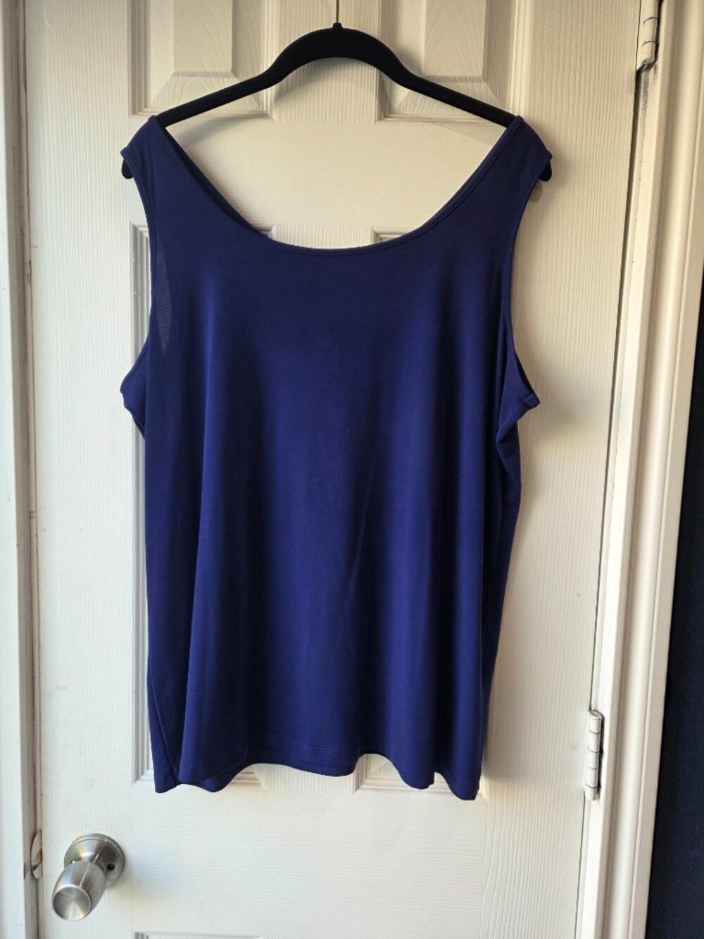 Chico's Chiffon Women's Navy Tank Top Size 2